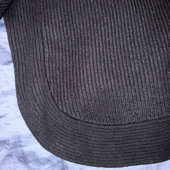Wilfred Aritzia Mirano Wool Turtleneck Sweater S Black Ribbed Knit Minimalist - Picture 3 of 6